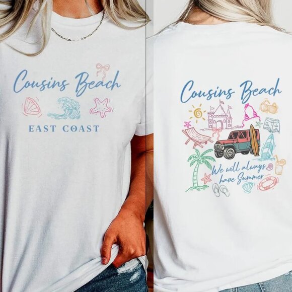 Cousins Beach East Coast Shirt, Cousins Beach We Will Always Have Summer Tee - Picture 2 of 2